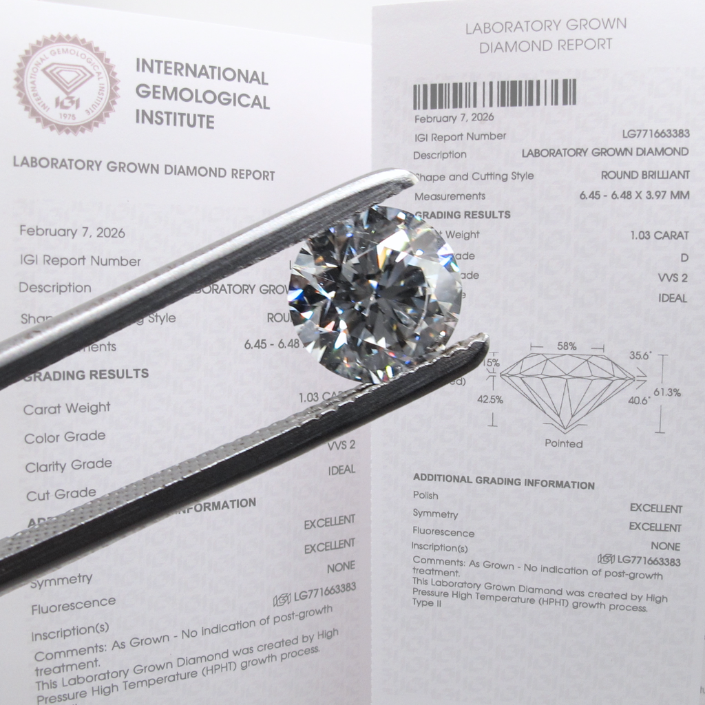 IGI Certified Lab Grown Diamond