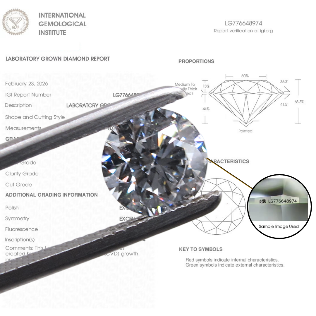 IGI Certified Lab Grown Diamond