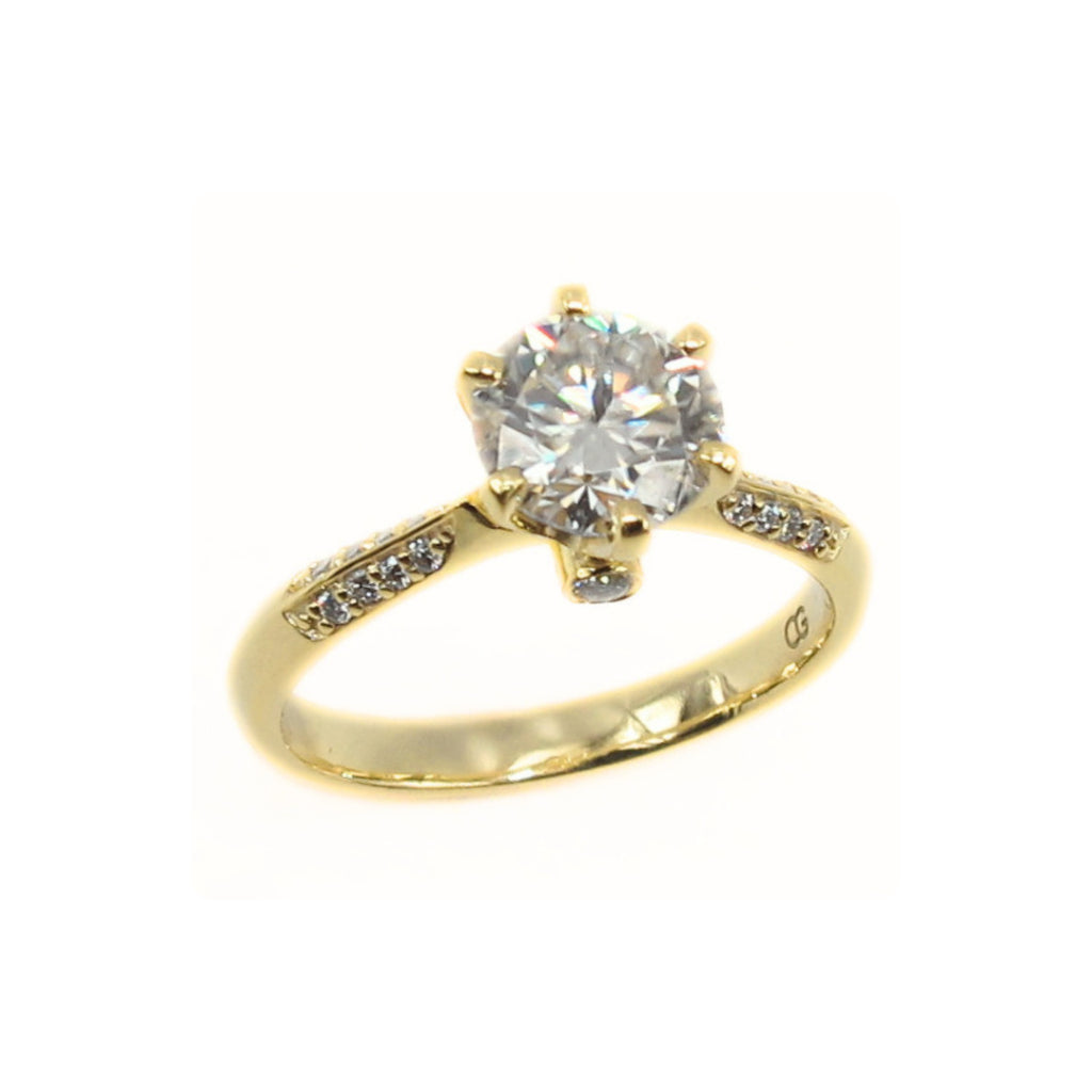 CG | Premium 1 Carat Moissanite Women Wedding Ring | D color VVS grade | Sterling Silver 925