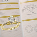 CG | Premium 1 Carat Moissanite Women Wedding Ring | D color VVS grade | Sterling Silver 925