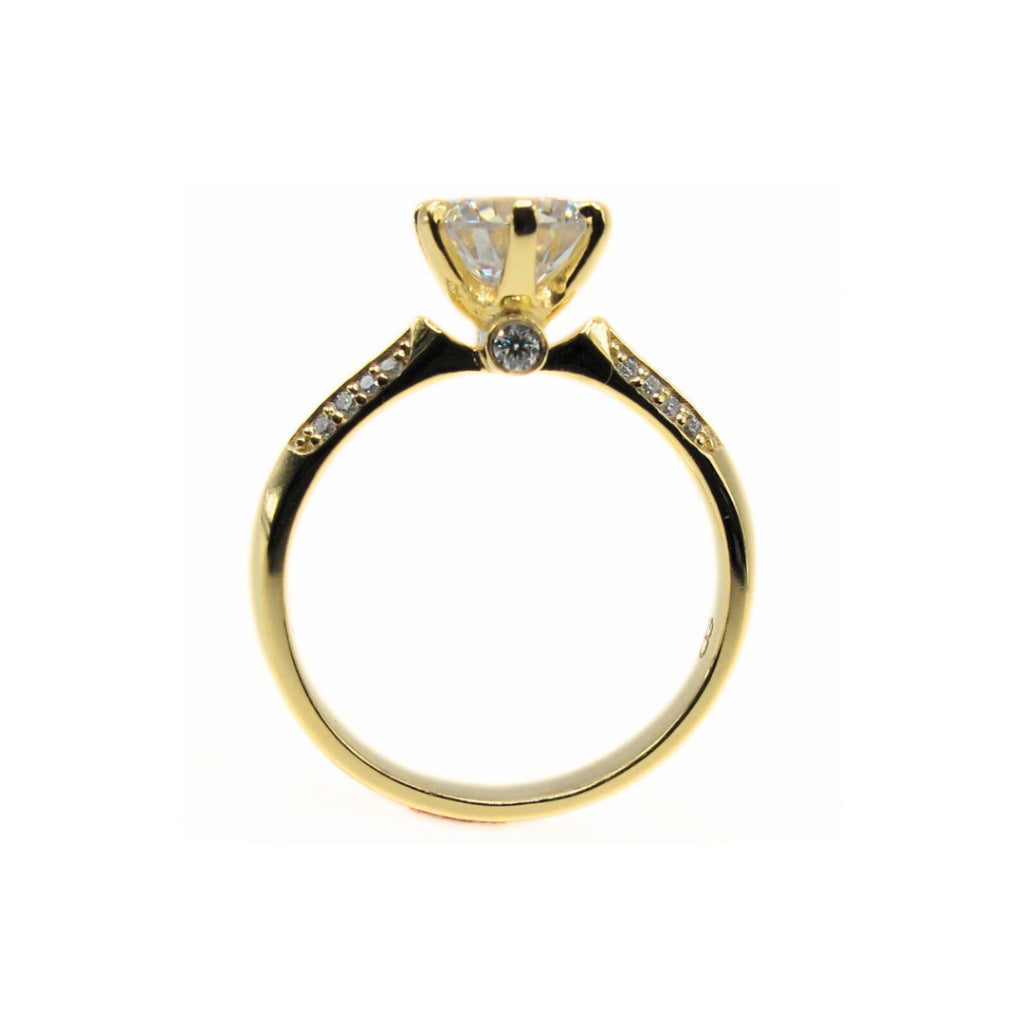 CG | Premium 1 Carat Moissanite Women Wedding Ring | D color VVS grade | Sterling Silver 925